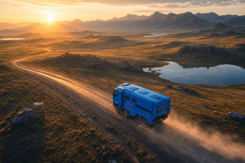 За рулём шеститонного Mercedes 6×6